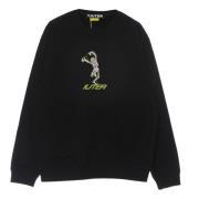 Iuter Svart Skeleton Crewneck Sweatshirt Långärmad Black, Herr