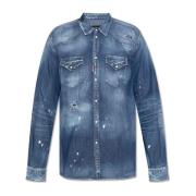 Dsquared2 Denim skjorta Blue, Herr