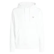 Calvin Klein Vit Hoodie Tröja Bomull White, Herr