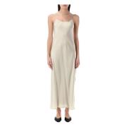 LOW Classic Beige 2-Way Slip Klänning Scoop Neckline Beige, Dam