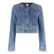 Pinko Denimjacka med fyra fickor Blue, Dam