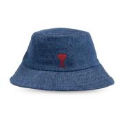 Ami Paris Denim Hat Blue, Unisex