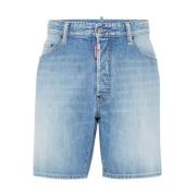 Dsquared2 Lätt Tvätt Marin Shorts Blue, Herr