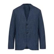 Giorgio Armani Blazer med öppna slag Blue, Herr