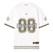 Off White Vit Mesh Fotboll Tee White, Herr