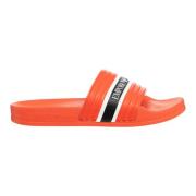 Emporio Armani Multifärgade Slides för Män Orange, Herr