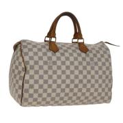 Louis Vuitton Vintage Pre-owned Canvas handvskor White, Dam