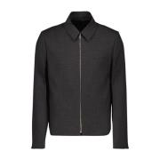 Givenchy Ull Zip-Up Jacka Klassisk Stil Gray, Herr