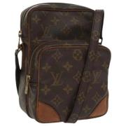 Louis Vuitton Vintage Pre-owned Canvas axelremsvskor Brown, Dam