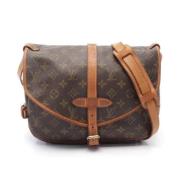 Louis Vuitton Vintage Pre-owned Canvas crossbodyvskor Brown, Dam