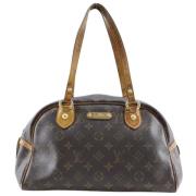 Louis Vuitton Vintage Pre-owned Canvas handvskor Brown, Dam