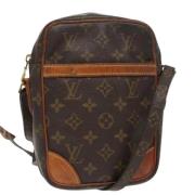 Louis Vuitton Vintage Pre-owned Canvas axelremsvskor Brown, Dam