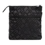 Armani Exchange Logo Crossbody Väska med Justerbar Rem Black, Herr