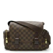 Louis Vuitton Vintage Pre-owned Canvas axelremsvskor Brown, Herr