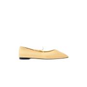 Alohas Sway Läder Ballet Flats Yellow, Dam