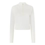 PINKO Teknisk Stickat Kollektion White, Dam