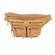 Re:designed Stilren Läder Bumbag Crossover Beige, Dam