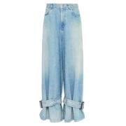 JW Anderson Ljusblå Jeans Med Spännen Blue, Dam