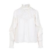 Isabel Marant Elegant Seila Blus för Kvinnor Beige, Dam