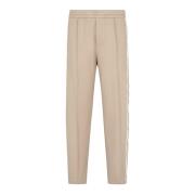 Emporio Armani Diagonalribbade Sweatpants Beige, Herr