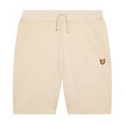 Lyle & Scott Mid Bottoms Fly Fleece Shorts Beige, Herr