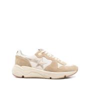 Golden Goose Running Sole Sneakers Beige, Dam