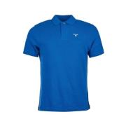 Barbour Pique Polo Shirt Blue, Herr