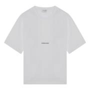 Saint Laurent Kortärmad rund hals T-shirt White, Dam