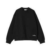 Carhartt Wip Minimalist Script Sweatshirt Black, Herr