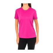 Calvin Klein Jeans T-shirt med kort ärm och ribbstickad finish Pink, D...