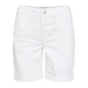 MOS MOSH Denim Treasure Shorts med Detaljer White, Dam