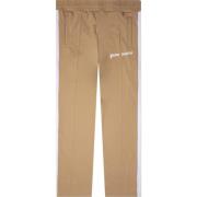 Palm Angels Sportiga Beige/Vita Track Byxor Beige, Herr