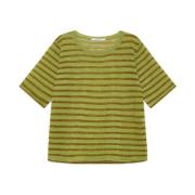 Maliparmi Sommar Linne T-Shirt Green, Dam