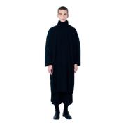 Issey Miyake Veckad Ståkragekappa Black, Herr