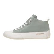 Candice Cooper Mocka och läder ankel sneakers MID S Green, Dam