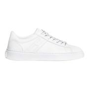 Hogan Vita Lädersneakers Ss23 White, Dam