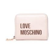 Love Moschino Rosa Plånbok med Logotyp Pink, Dam