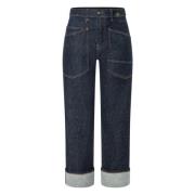 MAC Baggy Denim Jeans - Autentisk Komfort Blue, Dam