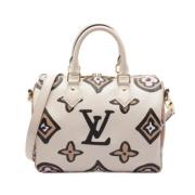 Louis Vuitton Vintage Pre-owned Canvas handvskor White, Dam