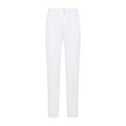 Kiton Vita Stiliga Byxor Höj Garderoben White, Herr