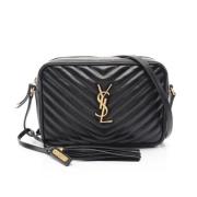 Yves Saint Laurent Vintage Pre-owned Laeder axelremsvskor Black, Dam