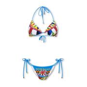 Dolce & Gabbana Tryckt bikini Multicolor, Dam