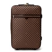 Louis Vuitton Vintage Pre-owned Tyg louis-vuitton-vskor Brown, Dam