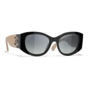 Chanel Ch5524 C534S8 Sunglasses Black, Dam