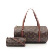 Louis Vuitton Vintage Pre-owned Canvas handvskor Brown, Dam