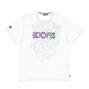 Octopus Herr Logo Tee - Streetwear Kollektion White, Herr