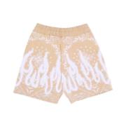 Vision OF Super Bandana Print Shorts Lätta Bomullsshorts Beige, Herr