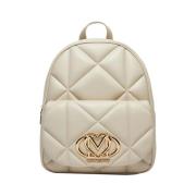 Moschino Ivory Mode Ryggsäck Stiligt Tillbehör Beige, Dam