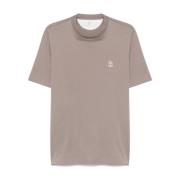 Brunello Cucinelli Stiliga T-shirts och Polos Brown, Herr