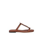 Liviana Conti Polka Dot Mules Sandal Brown, Dam